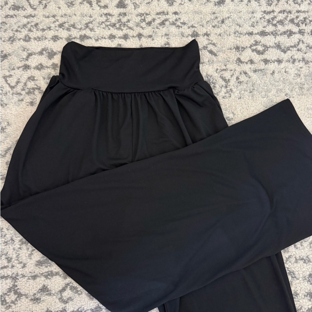 Black High-Waisted Pants